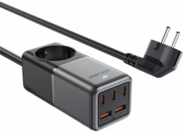 Stolní napájecí lišta Acefast Z2, GaN, 3xUSB-C, 2xUSB-A, 75 W (černá)