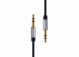 Mini jack 3,5 mm AUX kabel Remax RL-L200 2 m (černý)