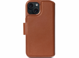 Decoded Leather Detachable Wallet for iPhone 15 Plus Tan