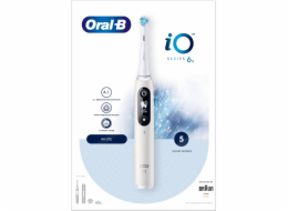 Oral-B iO Series 6 elektrický zubní kartáček, 5 režimů, časovač, tlakový senzor, mobilní aplikace, bílá