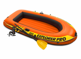 Nafukovací člun Explorer PRO 300 Set 244 x 117 x 36 cm vesla + pumpa INTEX 58358