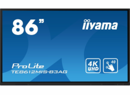 86" iiyama TE8612MIS-B3AG:IPS,4K,40P,USB-C