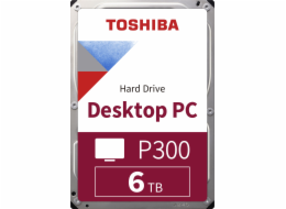 TOSHIBA HDD P300 Desktop PC (SMR) 6TB, SATA III, 5400 rpm, 128MB cache, 3,5", BULK