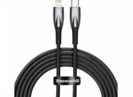 Kabel USB-C pro Lightning Baseus řady Glimmer, 20 W, 2 m (černý)