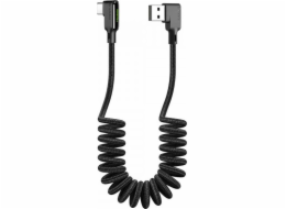 Kabel USB na USB-C, Mcdodo CA-7310, úhlový, 1,8 m (černý)