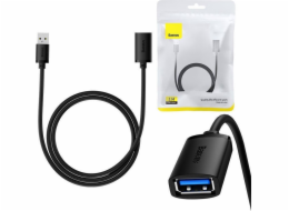 Prodlužovací kabel USB 3.0 Baseus samec-samice, řada AirJoy, 1 m (černý)