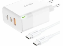 Foneng nabíječka Foneng GAN65 nástěnná nabíječka USB-A, USB-C, USB-C GAN65, 2,4A, 65W (bílá)