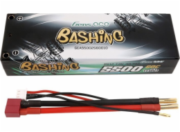 Baterie Lipo Gens ace 5500mAh 2S 7,4V 60C HardCase RC 10# auto s T-zástrčkou