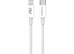 Kabel USB-C pro Lighting Foneng X31, 20W 1 m (bílý)