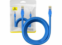 Kulatý kabel Baseus Ethernet RJ45, Cat.6, 5 m (modrý)