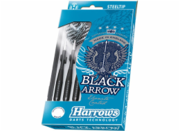 Harrows Steeltip Black Arrows šipky černé 20g (H0072-20)