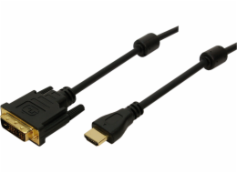 LogiLink HDMI - DVI-D kabel 5m černý (CH0015)