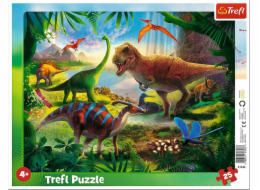 Trefl Rámové puzzle 25 dinosaurů TREFL