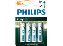 Baterie Philips LongLife AA / R6 4 ks.