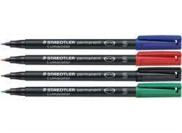 Staedtler Fóliová pera Lumocolor S 0,4mm 4 ks. (ST1089)