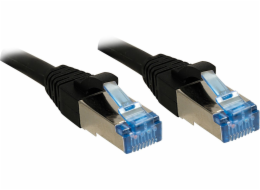 Lindy Patchcord Cat6A, S/FTP, PIMF, LSOH, 1m, černý (47177)