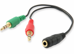 Equip Audio Splitter Y-Kabel samice -> 2x samec kabel