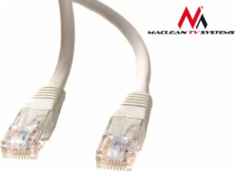 Maclean UTP cat6 patch kabel plug-plug 0,5m šedý Maclean (MCTV-654)