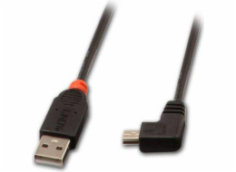 Lindy USB-A - miniUSB USB kabel 2 m černý (31972)