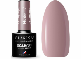 Claresa  Soak Off UV/LED Nude hybridní lak 117 5g