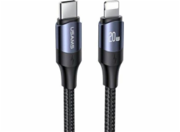 Usams USB-C – Lightning kabel 2 m černý (6958444973319)