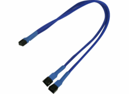 Nanoxia 3-pin – 3-pin x2, 0,3 m, modrá (900200002)