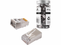 Spacetronik RJ45 zástrčka, průchozí cat6 FTP PT-RJ456FT-11 100 ks Spacetronik