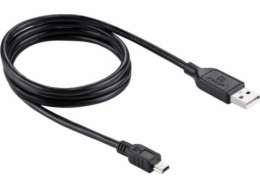 Puluz USB-A - miniUSB USB kabel 1 m černý (SB4137)