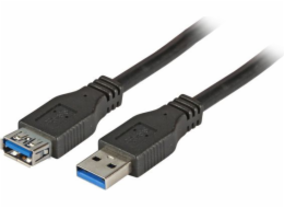 EFB USB kabel USB-A – USB-A 3 m černý (K5237.3)