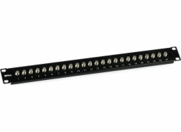 Digitus Patch panel 19palcový 1U 24x F port (CL-19-1U-24F)