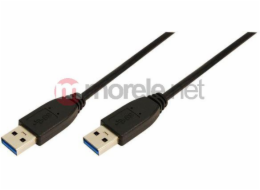 LogiLink USB-A - USB-A kabel USB 1 m černý (CU0038)