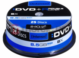 Intenso DVD+R DL 8,5 GB 8x 25 kusů (4311144)