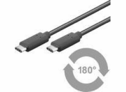 MicroConnect USB kabel USB-C – USB-C 2 m černý (USB3.1CC2)