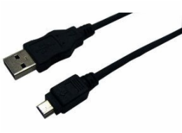 LogiLink USB-A - miniUSB USB kabel 1,8 m černý (CU0014)