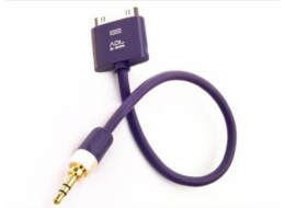 Furutech ADL Apple 30 pin - Jack 3,5mm 0,1m kabel, fialový