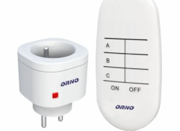 Orno Bezdrátová mini zásuvka s dálkovým ovládáním 1+1 OR-GB-440