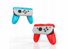 Rukojeti JYS Handgrip pro Joy-Con, modré a červené