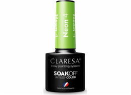 Claresa  Soak Off UV/LED Neon hybridní lak 4 5g