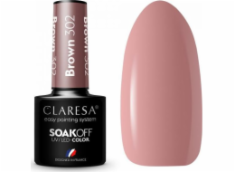 Claresa Soak Off UV/LED Brown hybridní lak 302 5g