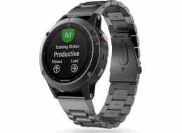 Nerezový náramek Tech-Protect GARMIN FENIX 5 / 6 / 6 PRO / 7 ČERNÝ