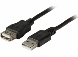 EFB USB kabel USB-A – USB-A 0,5 m černý (K5428SW.0.5V2)