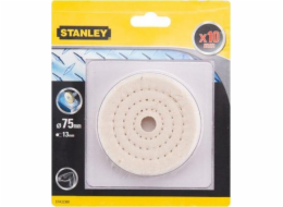 Stanley Leštící plsť pro vrtačky 75x10mm bez násad.