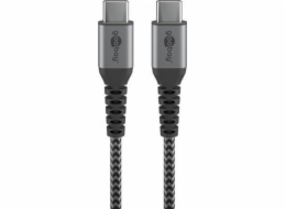 Goobay USB-C – USB-C kabel USB 1 m šedý (49302)