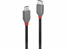 Lindy USB-C - micro-B USB kabel 3 m černý (36893)