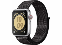 Reflexní pásek Crong Crong – Sportovní pásek Apple Watch 38/40 mm (černý)