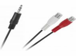 AV Leader Adaptér Jack 3,5 mm - RCA (Cinch) x2 černý (KPO2906)