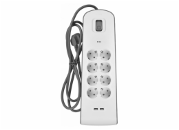 Belkin BSV804VF2M surge protector White 8 AC outlet(s) 2 m