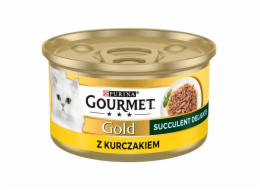 PURINA Gourmet Gold Succulent Delights Chicken - mokré krmivo pro kočky - 85g