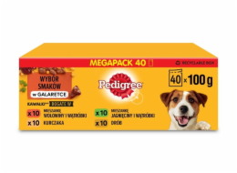 PEDIGREE Adult mix příchutí - Mokré krmivo pro psy - 40x100g