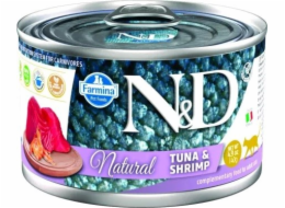 FARMINA N&D Cat Natural Tuna&Shrimp - vlhké krmivo pro kočky - 140 g